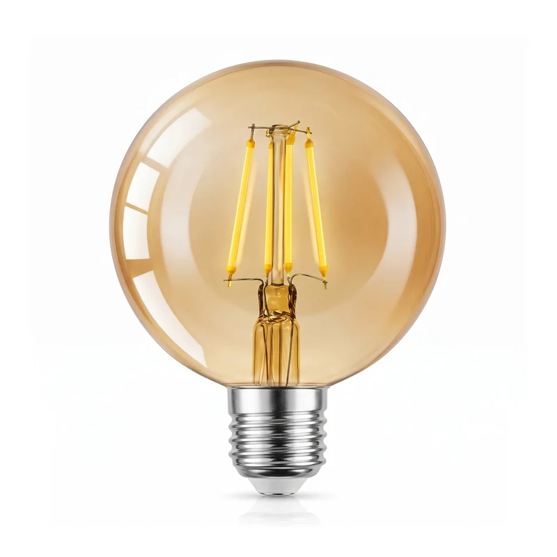 Vintage E27 Glühbirne LED G95 Retro 4W dimmbar~1568