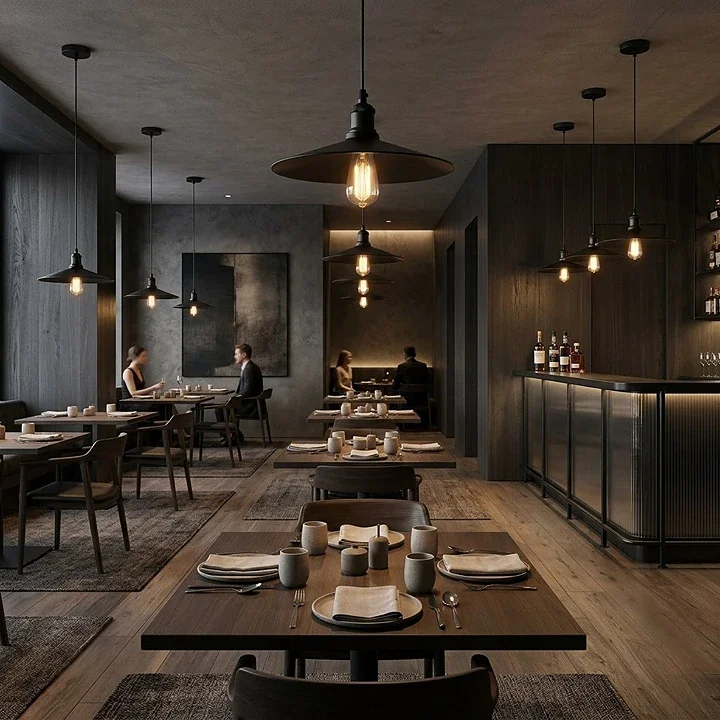 Industrie Design Pendelleuchte Schwarz – Loft Hängelampe E27~4139