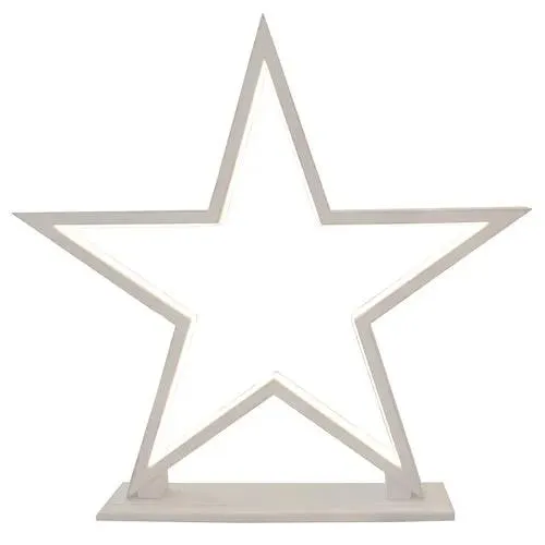 4er Set Sompex Lucy LED Sterne 53 cm – Holz Weiß – Weihnachtssterne