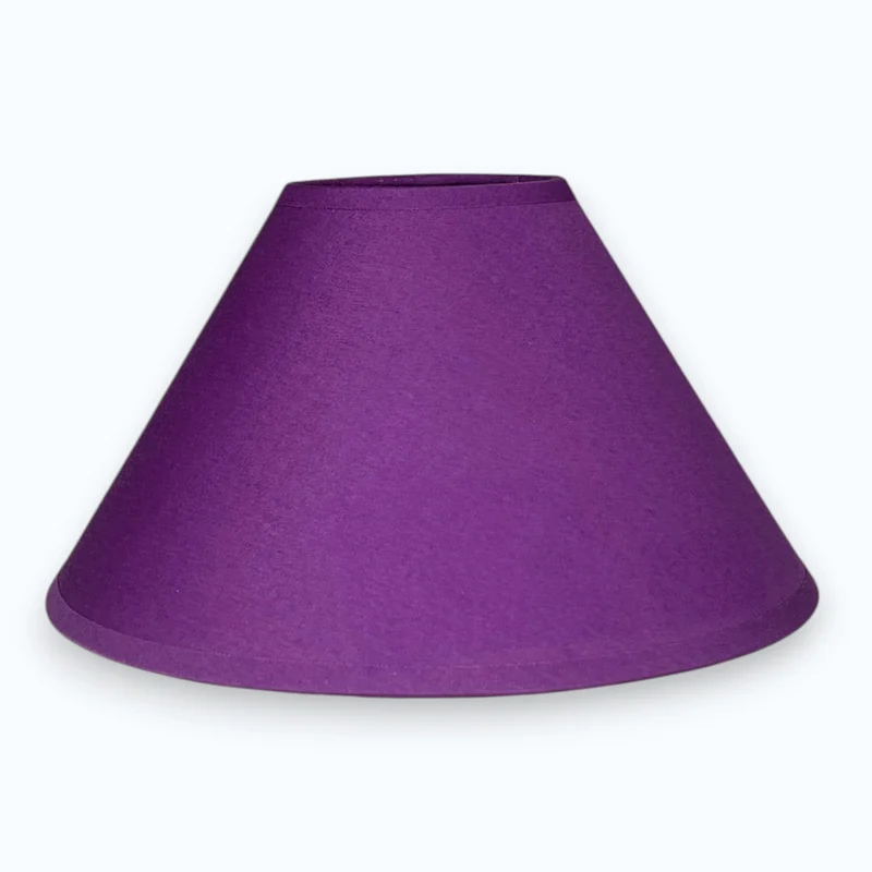 Lampenschirm in Lila - 25 cm E27 rund konisch Various