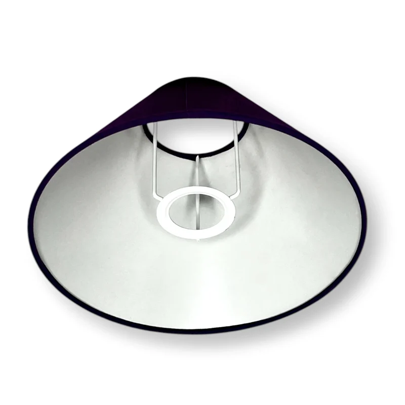 Lampenschirm in Lila - 25 cm E27 rund konisch Various