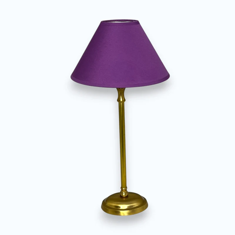 Lampenschirm in Lila - 25 cm E27 rund konisch Various