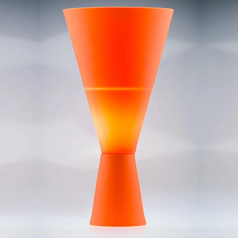 Sompex NUMEN Tischlampe aus formbarem Silikon – Orange, 42 cm, E27