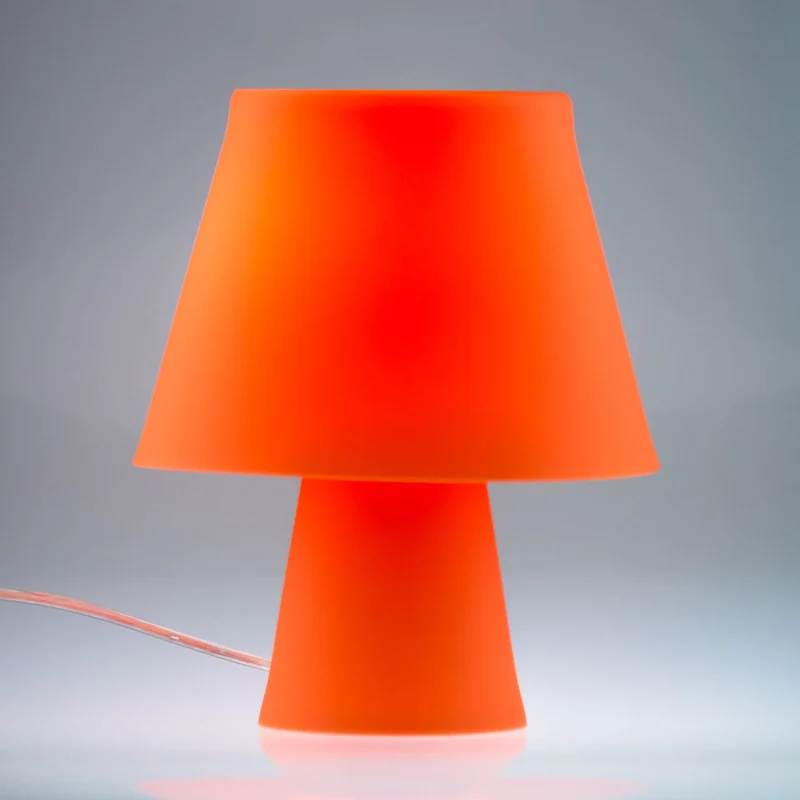 Sompex NUMEN Tischlampe aus formbarem Silikon – Orange, 42 cm, E27