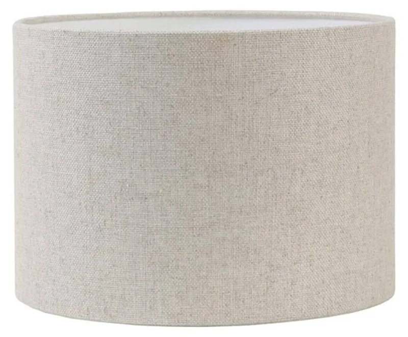Lampenschirm E27 Leinen grob Zylinder 25cm - Livigno naturel Light & Living