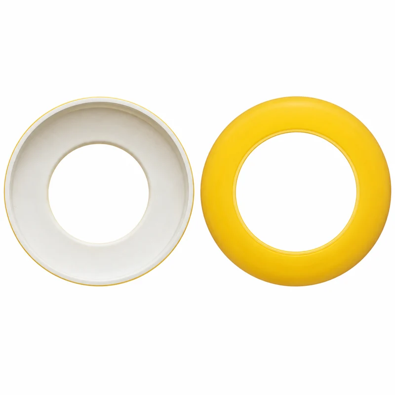Lampenglas Ersatz Ø 32 cm Gelb – Ringform mit großer Öffnung Ø 19,5 cm für Deckenfluter & Stehlampe