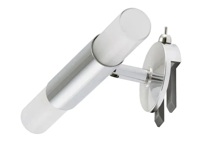 Bad Spiegel-Klemmleuchte 2x G9 LED Chrom – Spiegellampe mit Schalter