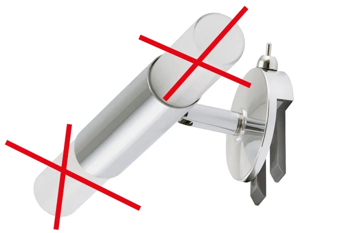 Bad Spiegel-Klemmleuchte 2x G9 LED Chrom – Spiegellampe mit Schalter