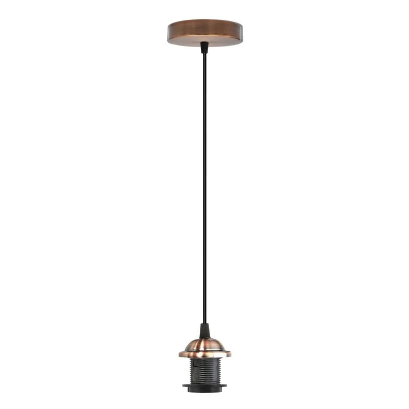 Industrie E27 Schnurpendel mit Baldachin - 95cm Verstellbare Deckenleuchte~4091