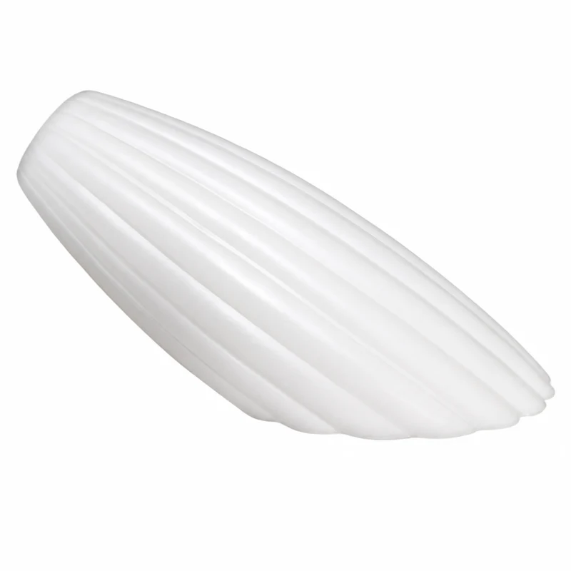 Lampenglas G4 weiß geriffelt 12,5 cm – Ersatzglas Loch 11 mm