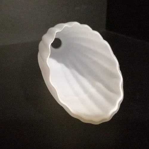 Lampenglas G4 weiß geriffelt 12,5 cm – Ersatzglas Loch 11 mm