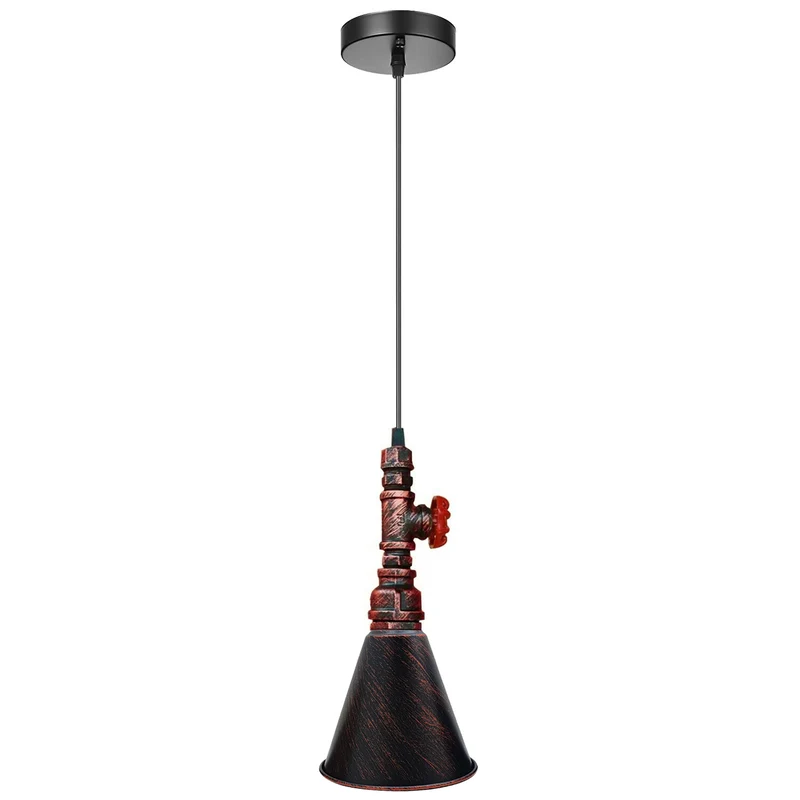 Vintage Steampunk Hängelampe – Industrie Wasserrohr Pendelleuchte | Ø18cm | E27 ~4131