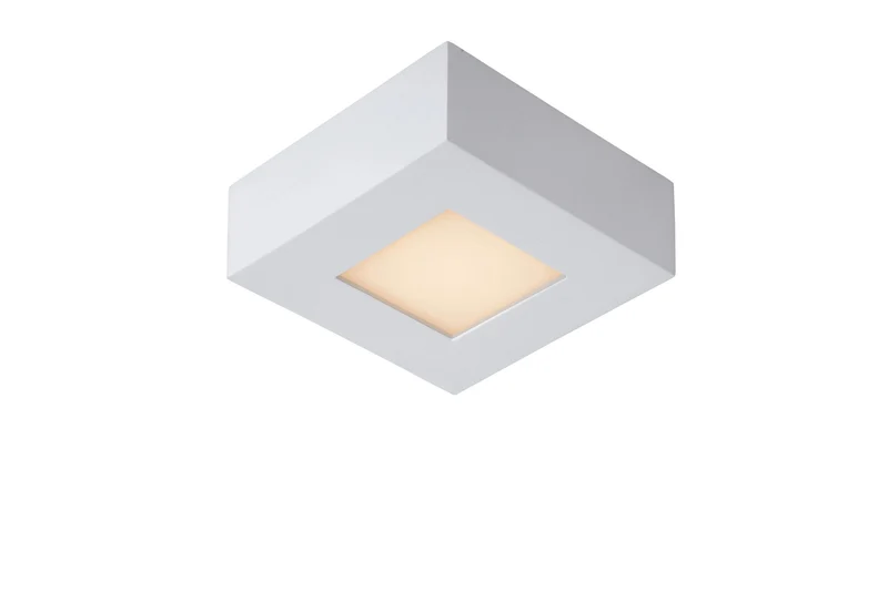 LED-Bad-Deckenleuchte Brice dimmbar IP44 quadratisch 10,8cm