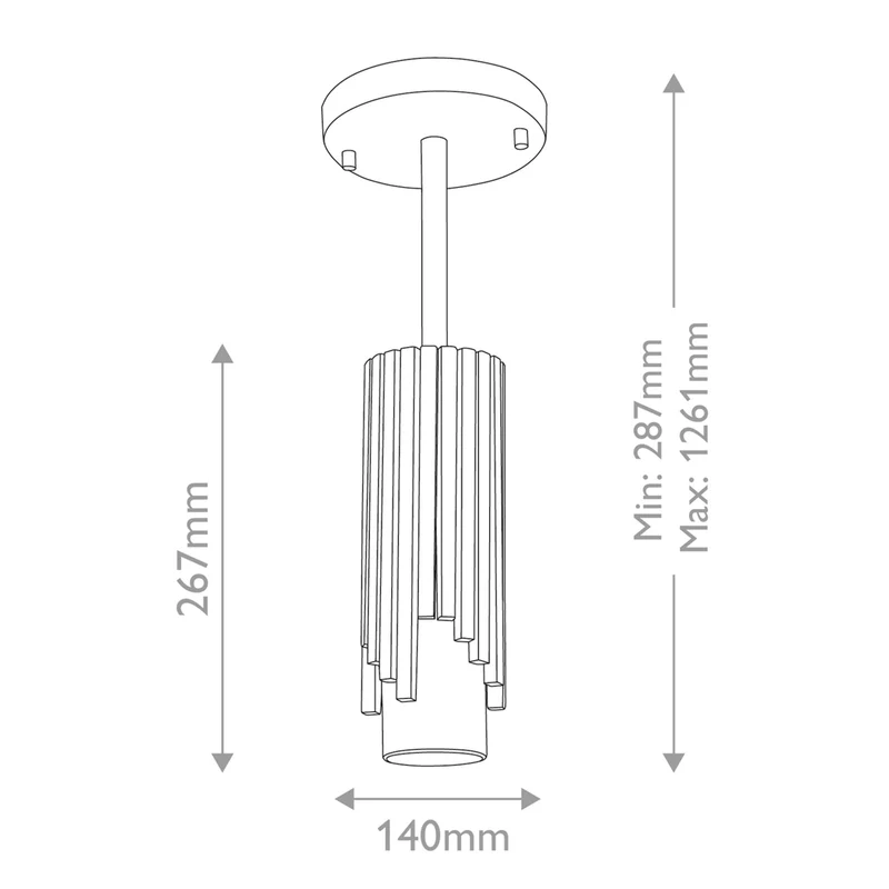 Deckenleuchte Marvele 1-flammig Messing Ø 14cm