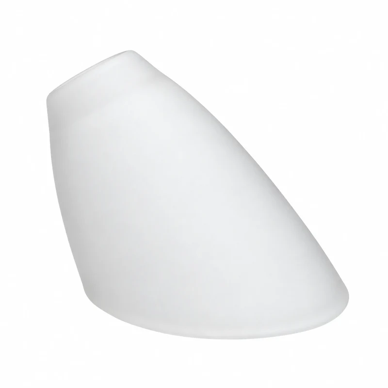 Lampenglas G4 – weißes Tulpenglas abgeschrägt als Ersatzglas 11mm Loch