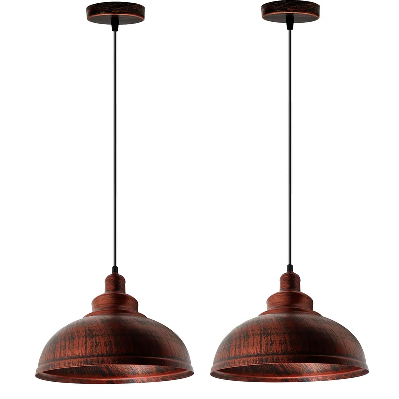 2er Set Werkstattpendel Vintage – Industrie Hängelampe Küche | Ø29cm | E27 ~3671
