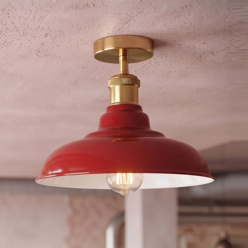 Vintage Deckenleuchte Industrie Unterputz Deckenlampe E27 | Ø 32cm~4164