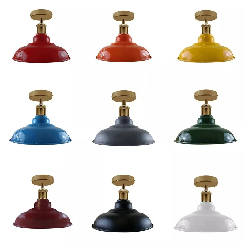 Vintage Deckenleuchte Industrie Unterputz Deckenlampe E27 | Ø 32cm~4164