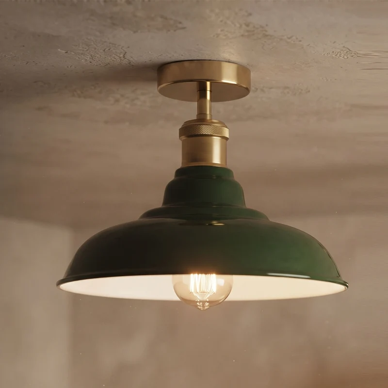 Vintage Deckenleuchte Industrie Unterputz Deckenlampe E27 | Ø 32cm~4164