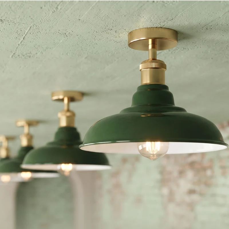 Vintage Deckenleuchte Industrie Unterputz Deckenlampe E27 | Ø 32cm~4164