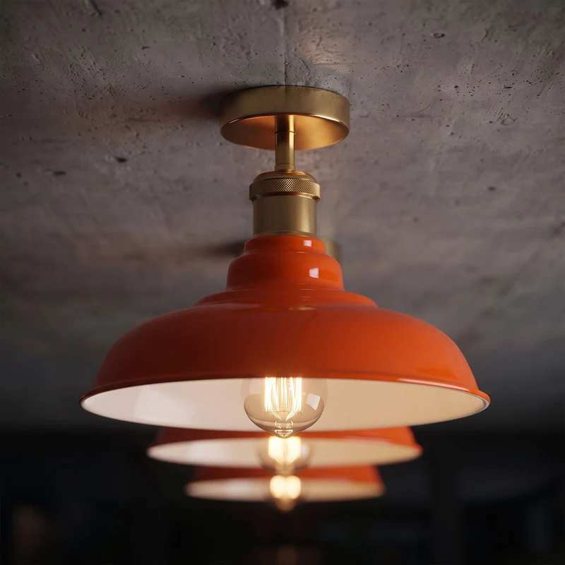 Vintage Deckenleuchte Industrie Unterputz Deckenlampe E27 | Ø 32cm~4164