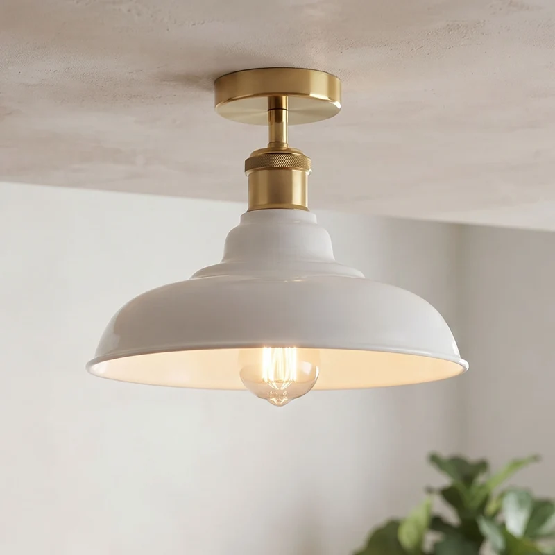 Vintage Deckenleuchte Industrie Unterputz Deckenlampe E27 | Ø 32cm~4164