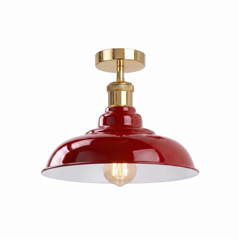 Vintage Deckenleuchte Industrie Unterputz Deckenlampe E27 | Ø 32cm~4164