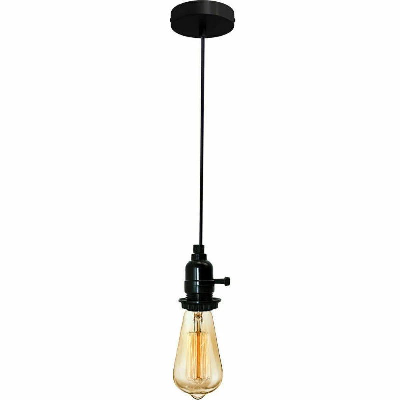 Pendelleuchte 1-5 flammig Schwarz mit Schalter | LEDSONE ~4014