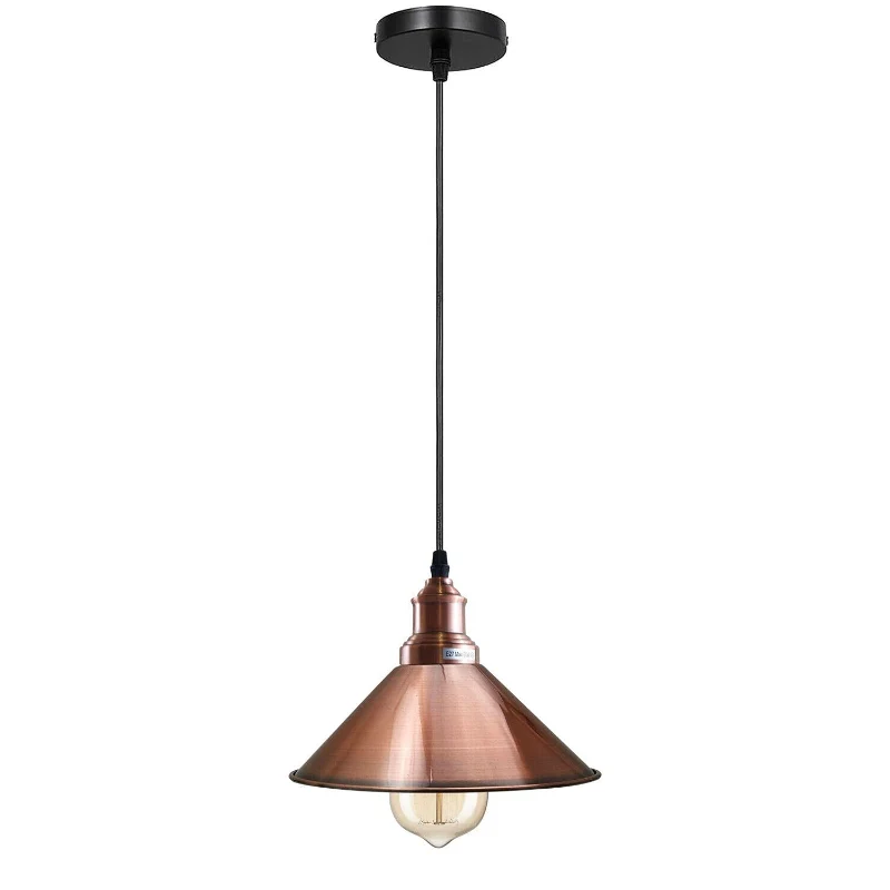 Vintage Pendelleuchte Industrie Metall Hängeleuchte ~4041