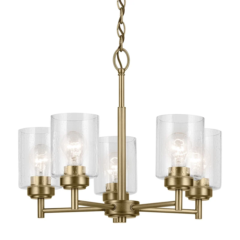 Kronleuchter Winslow 5-flammig Messing Ø 50cm