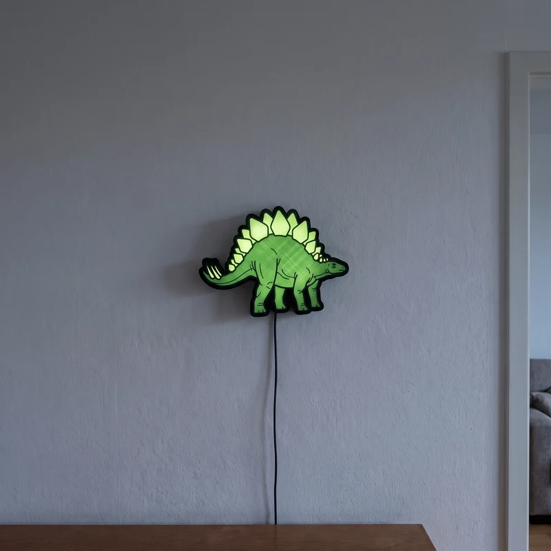 Stegosaurus Lampe