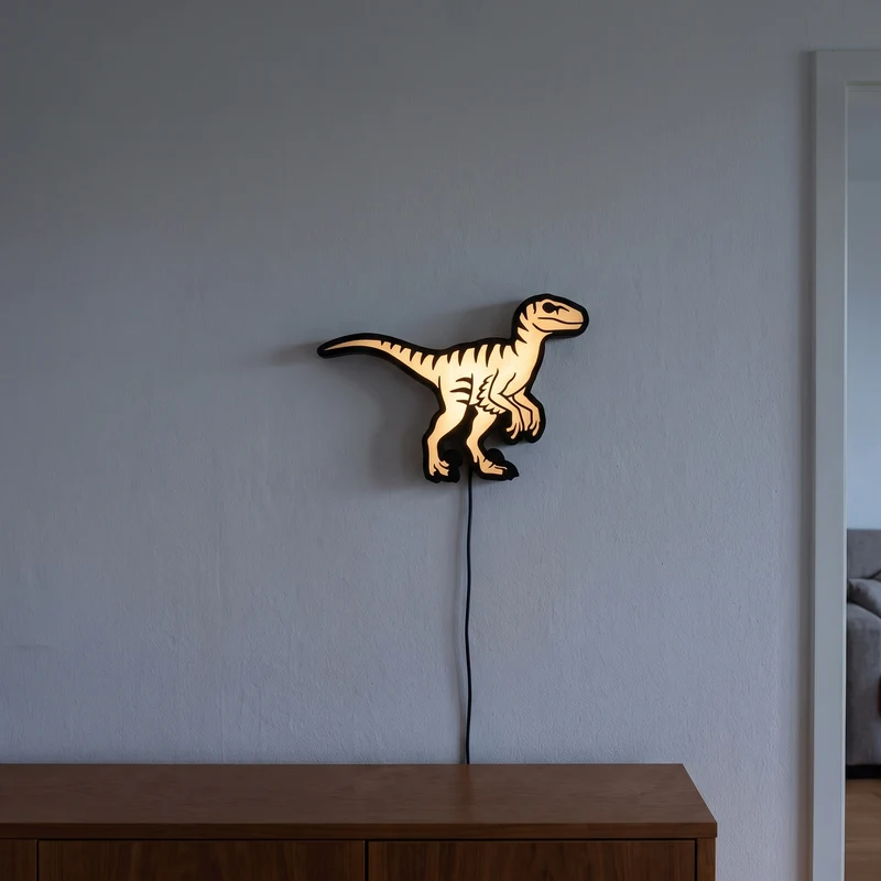 Velociraptor Lampe