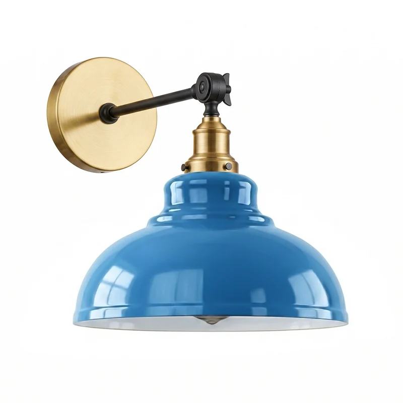Verstellbare Wandleuchte – Vintage Werkstattlampe Industrie Wandlampe | Ø 29cm | E27 ~4060