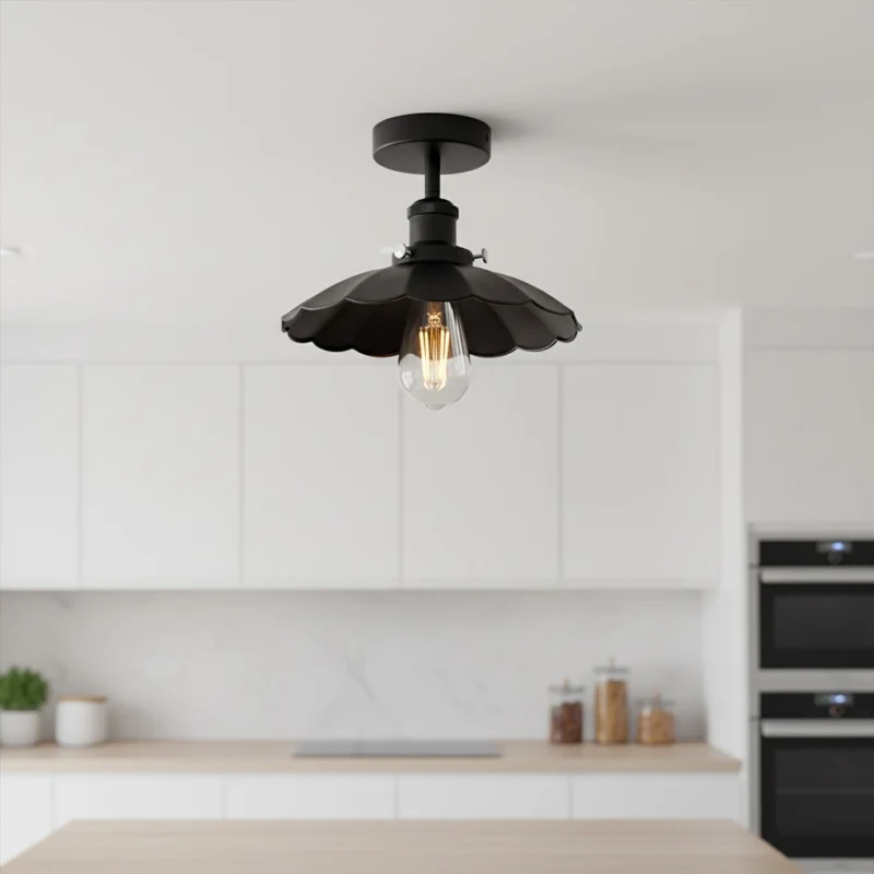Vintage Deckenleuchte Semi Flush Mount | Retro Design ~3952