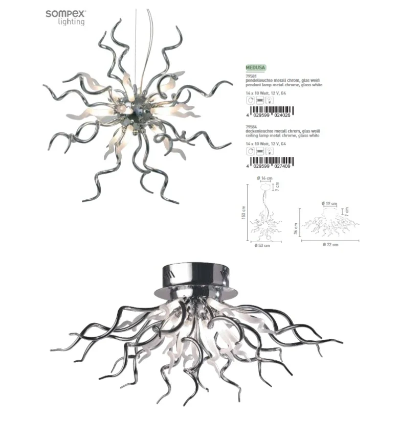 Lampenglas G4 Weiß Stab gedreht Spirale Lampenschirm Loch 11 mm