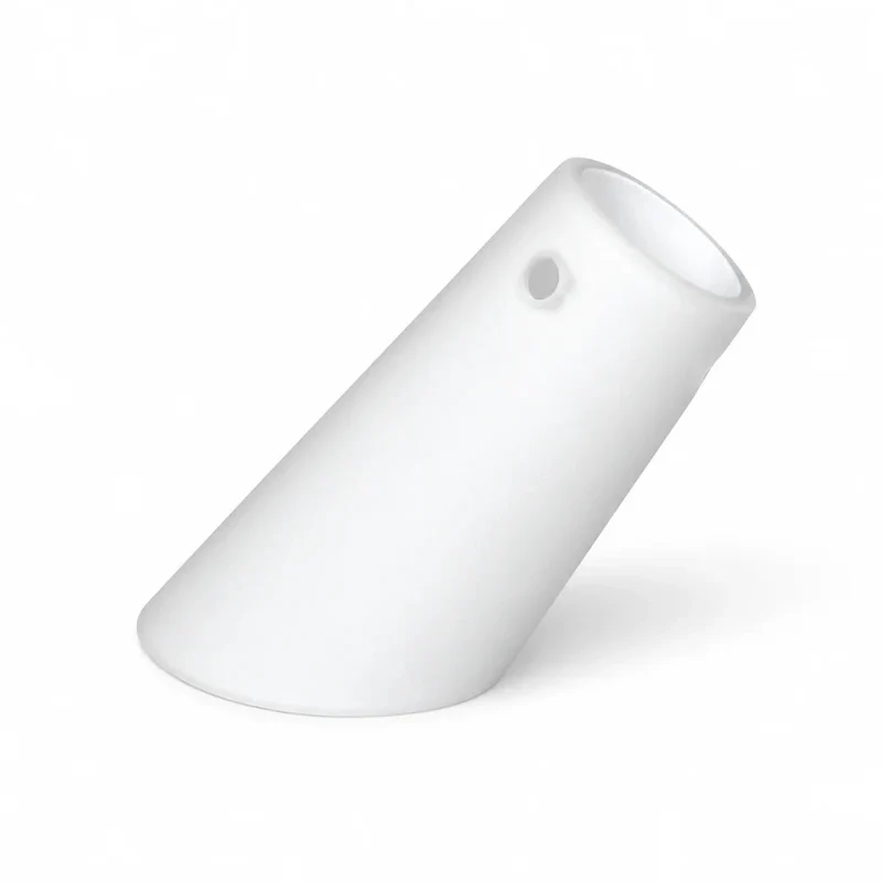 Lampenglas Ersatzglas weiß matt Kegel 3 Befestigungslöcher, 12 cm