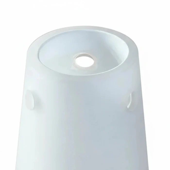 Lampenglas Ersatzglas weiß matt Kegel 3 Befestigungslöcher, 12 cm