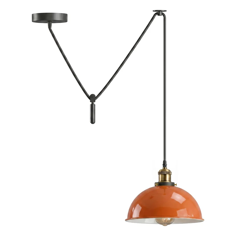 Pendelleuchte Höhenverstellbar – Vintage Trichter Deckenlampe Küche | Ø 21cm | E27 ~3968
