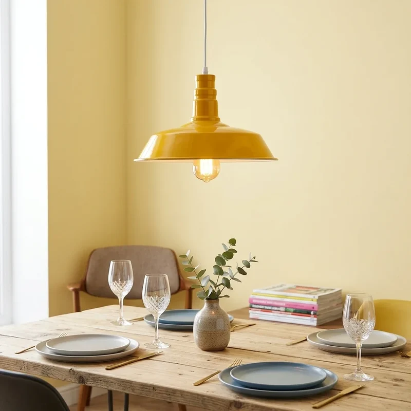 Modern Esstisch Pendelleuchte Groß | E27 Farbige Kücheninsel Lampe~3713