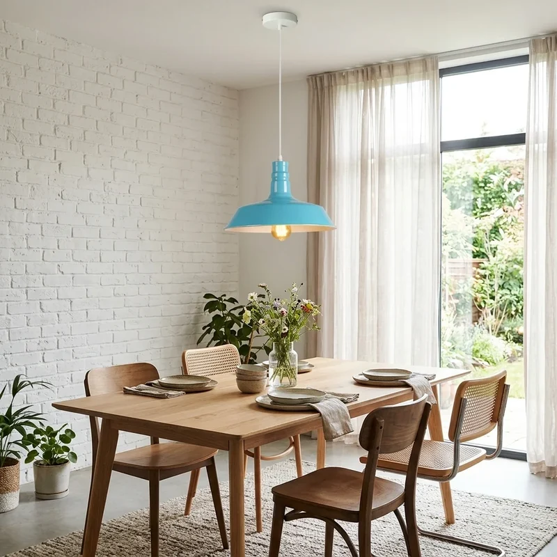 Modern Esstisch Pendelleuchte Groß | E27 Farbige Kücheninsel Lampe~3713