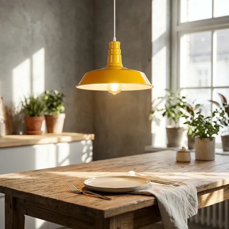 Modern Esstisch Pendelleuchte Groß | E27 Farbige Kücheninsel Lampe~3713