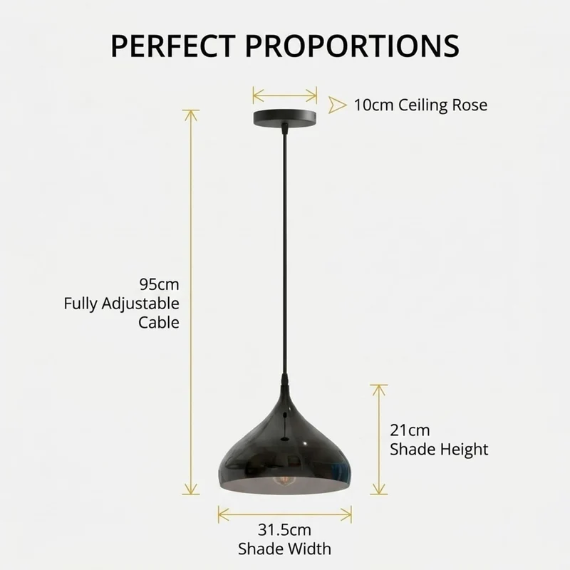 Moderne Pendelleuchte Schwarz | E27 Gastronomie Hängelampe, 1/2er set~3897