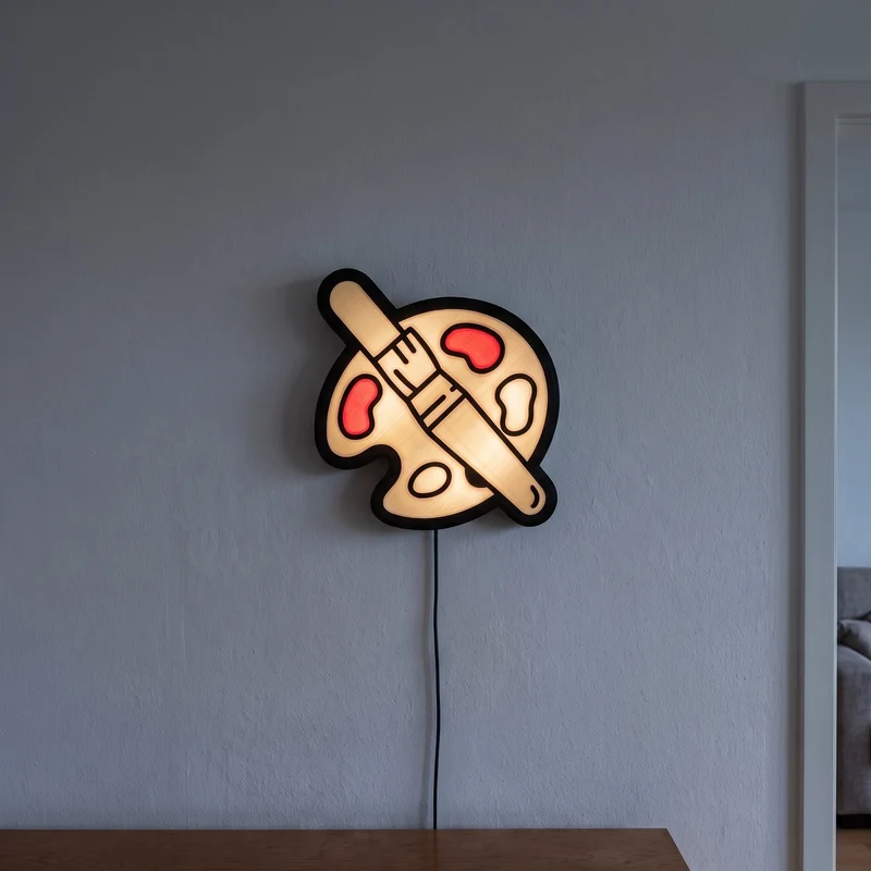 Malerpalette Lampe
