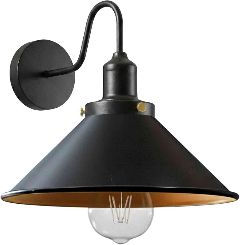 lidsone.comsign Wandleuchte Metall | Schwanenhals Retro Wandstrahler~4029