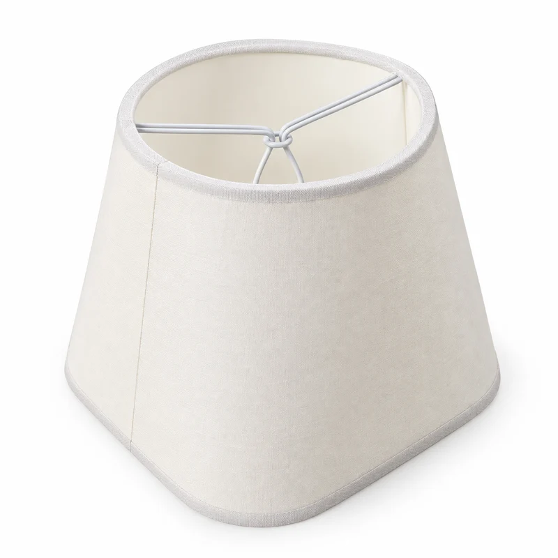 Lampenschirm Creme 16 cm zum Klemmen auf Birne – Aufsteckschirm E14 / E27
