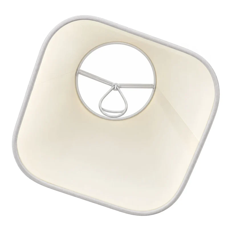 Lampenschirm Creme 16 cm zum Klemmen auf Birne – Aufsteckschirm E14 / E27