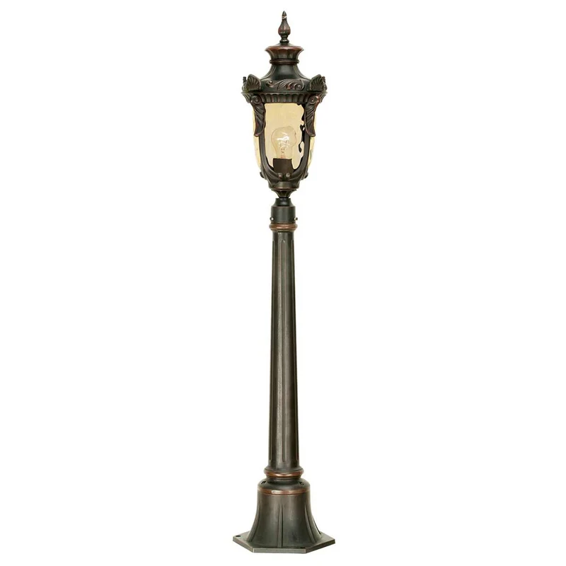 Sockelleuchte Philadelphia 1-flammig IP44 Bronze 116cm