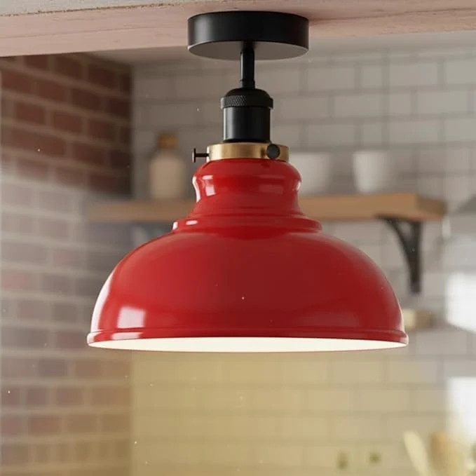 Vintage Deckenleuchte Industrial Mehrere Farben Unterputz ~3994