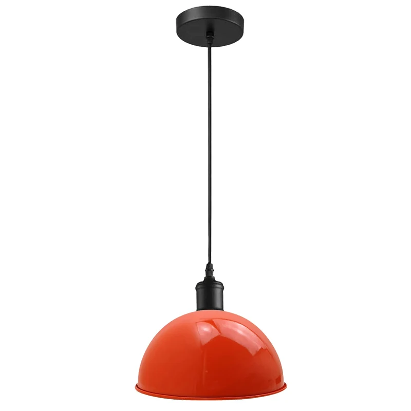 Vintage Kuppelleuchte – Skandinavische Halbschalen Pendellampe | Ø 30cm | E27 ~3967