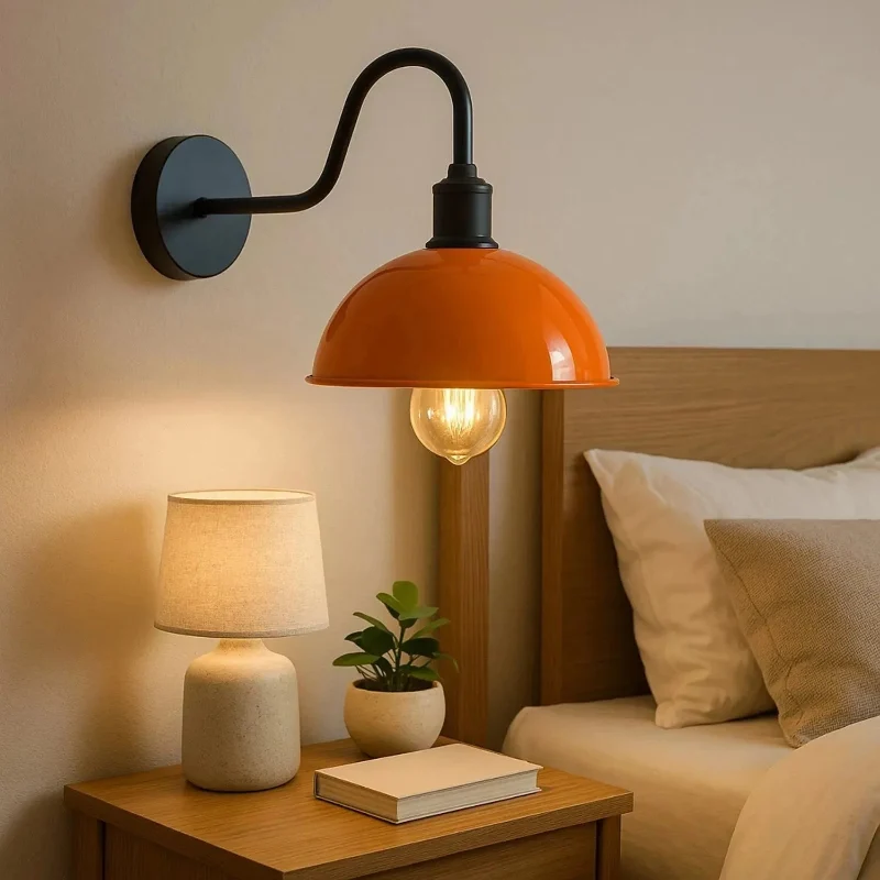 Wandleuchte Vintage Industrie E27 Wandlampe Metall ~4021